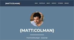 Desktop Screenshot of mattcolman.com