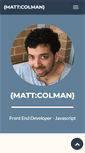 Mobile Screenshot of mattcolman.com